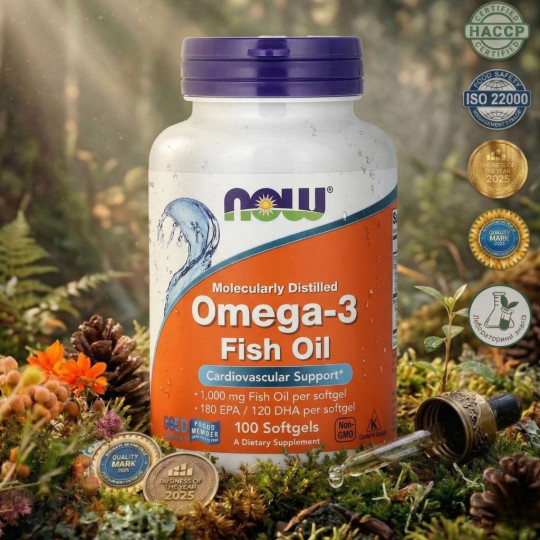 Омега 3 Нау Фудс, Omega 3, 100 капсул