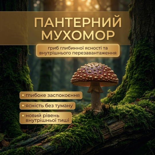 Пантерний Мухомор - Мікродозинг 180 капсул по 500мг
