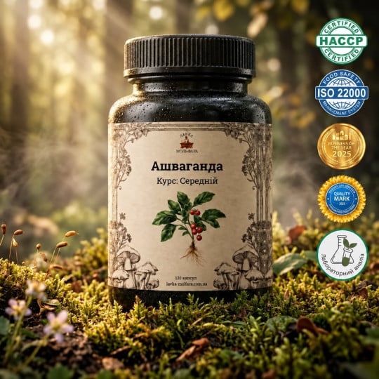 Ашваганда (Ashwagandha) - 120 капсул по 500мг
