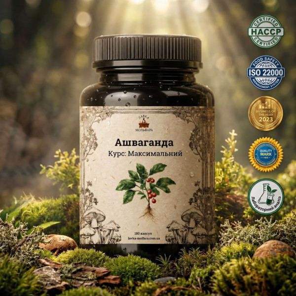 Ашваганда (Ashwagandha) — 180 капсул по 500мг