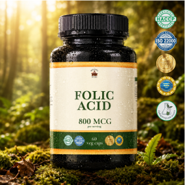Folic Acid (Folic Acid) 0.4 mg - 60 capsules of 500 mg