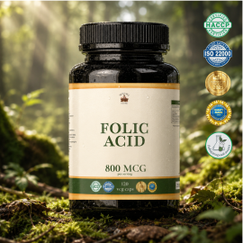 Фолієва Кислота (Folic Acid) 0,4мг - 120 капсул по 500мг