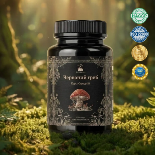 Червоний гриб у капсулах - 120 капсул по 500мг