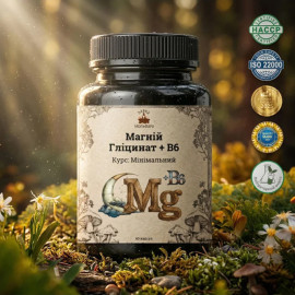 Magnesium Glycinate + Vitamin B6 (chelated bisglycinate) - 60 capsules