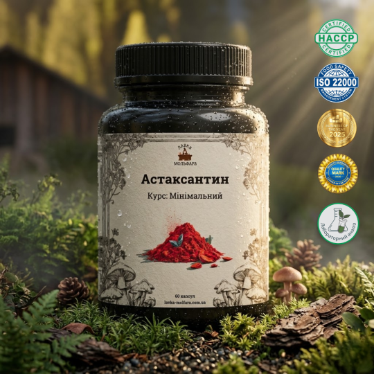 Астаксантин (Astaxanthin 4 mg) - 60 капсул по 500мг