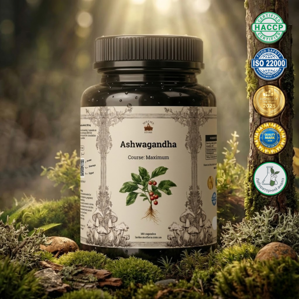Ашваганда (Ashwagandha) - 180 капсул по 500мг