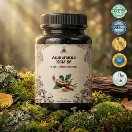 Ашваганда KSM-66 (Ashwagandha KSM-66) - 60 капсул по 500мг