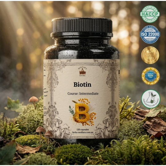 Біотин (Biotin 5 mg) - 120 капсул по 500мг