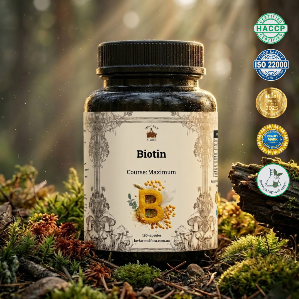 Біотин (Biotin 5 mg) - 180 капсул по 500мг