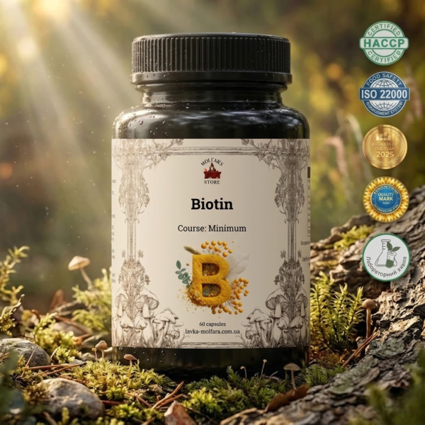 Біотин (Biotin 10 mg) - 60 капсул по 500мг