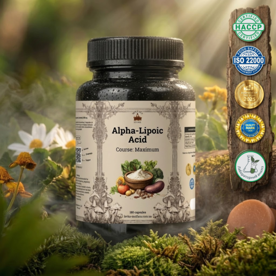 Альфа-Ліпоєва кислота (Alpha Lipoic Acid) - 180 капсул по 500мг