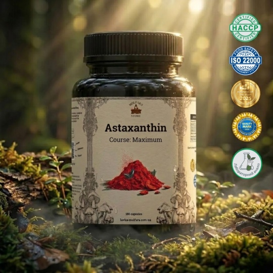 Астаксантин (Astaxanthin 4 mg)  - 180 капсул по 500мг