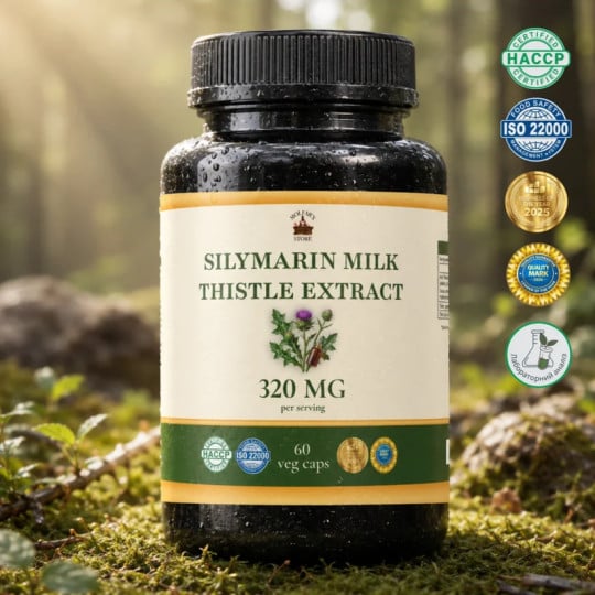 Екстракт Розторопші (Silymarin Milk Thistle Extract) - 60 капсул по 500мг