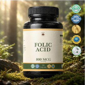 Фолієва Кислота (Folic Acid) 0,8мг - 120 капсул по 500мг