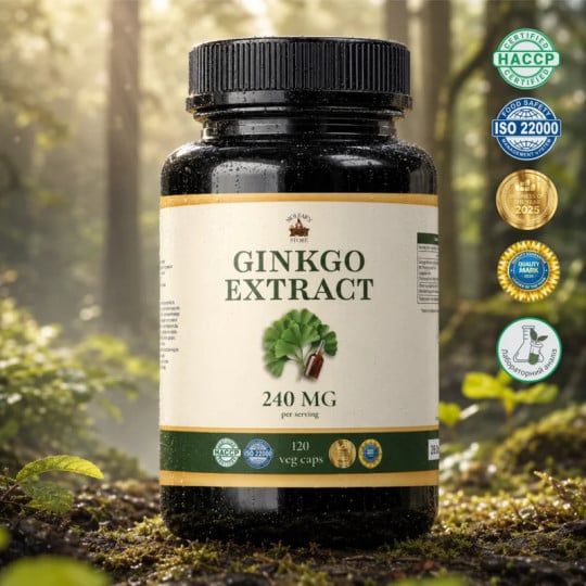 Гинкго Билоба (Ginkgo Biloba 240 мг) — 120 капсул по 500 мг