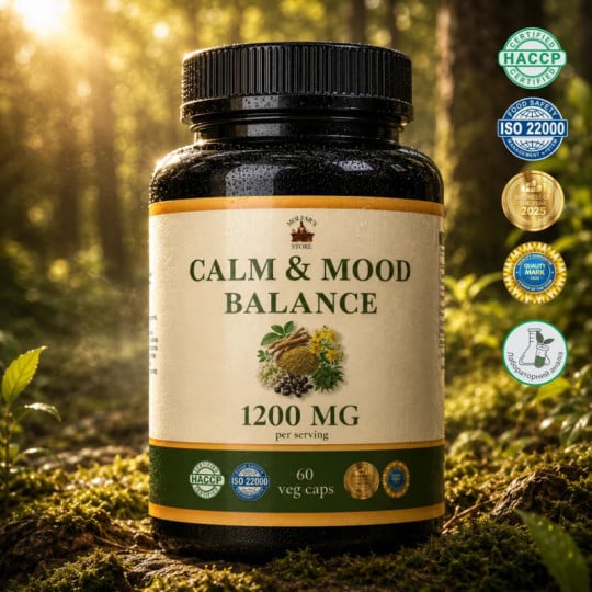 Спокій та Рівновага Настрою - Calm and Mood Balance - 60 капсул по 500 мг