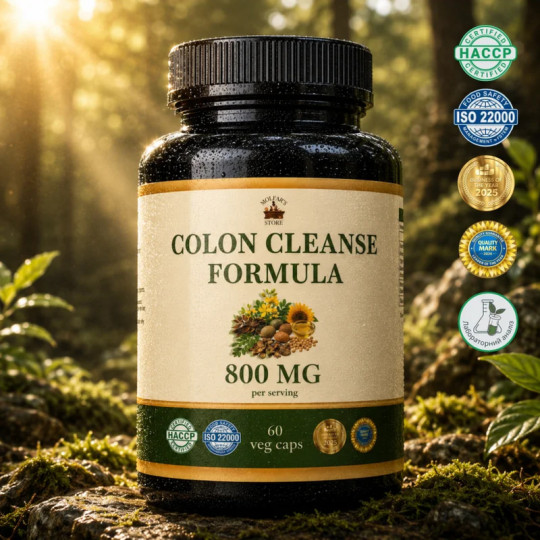 Формула Очищення Кишківника - Colon Cleanse Formula - 60 капсул по 500 мг