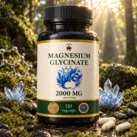 Magnesium Glycinate (bisglycinate chelate) - 120 capsules of 500 mg