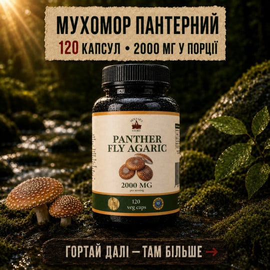 Пантерний Мухомор - Мікродозинг 120 капсул по 500мг