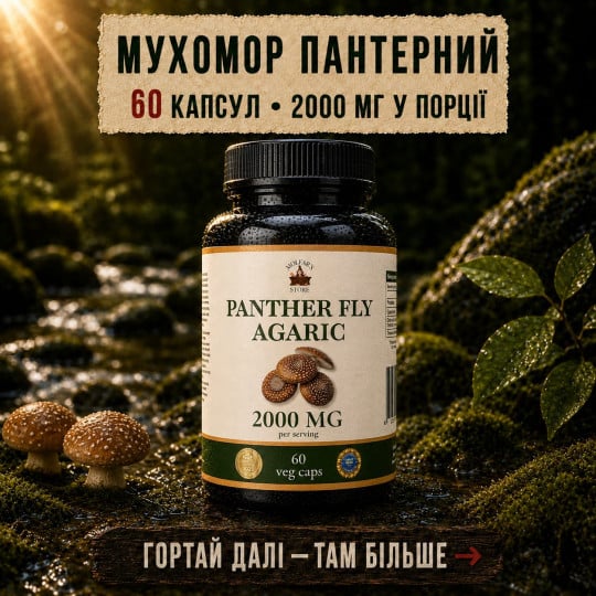Пантерний Мухомор - Мікродозинг 60 капсул по 500мг