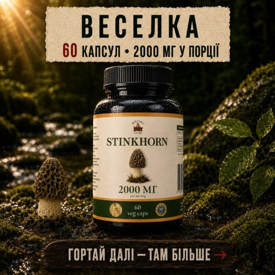 Гриб Веселка у капсулах - 60 капсул по 500мг