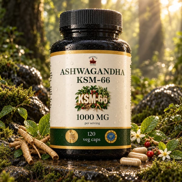 Ашваганда KSM-66 (Ashwagandha KSM-66) — 120 капсул по 500мг