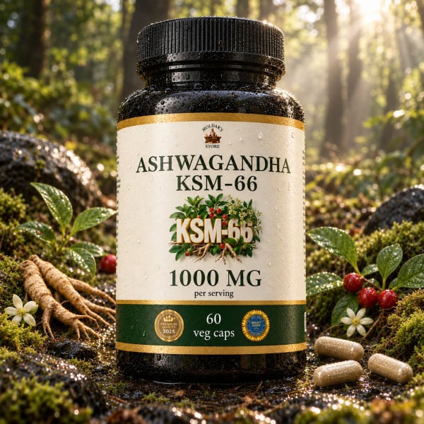 Ашваганда KSM-66 (Ashwagandha KSM-66) — 60 капсул по 500мг