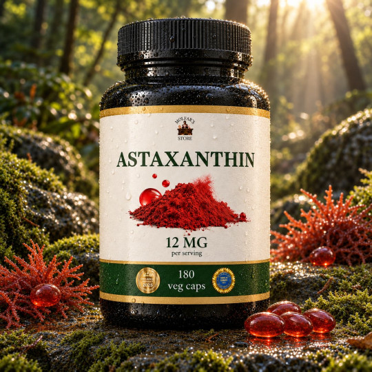Астаксантин (Astaxanthin 12 мг) — 180 капсул по 500мг