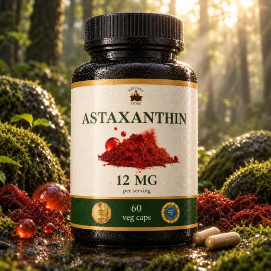 Астаксантин (Astaxanthin 12 mg) - 60 капсул по 500мг