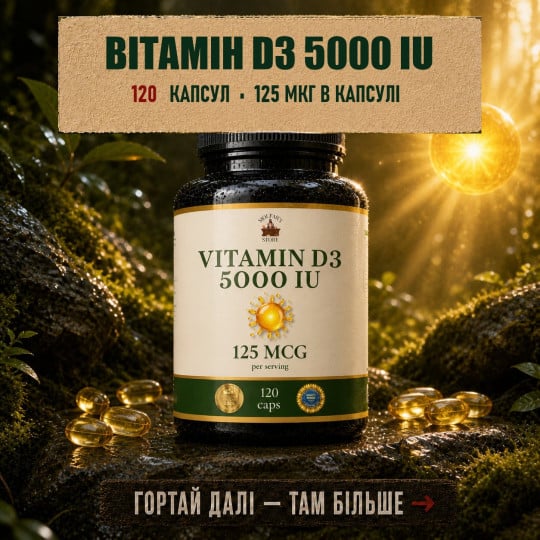 Витамин Д3 - Витаминный комплекс для всех систем организма 120 капсул по 500мг