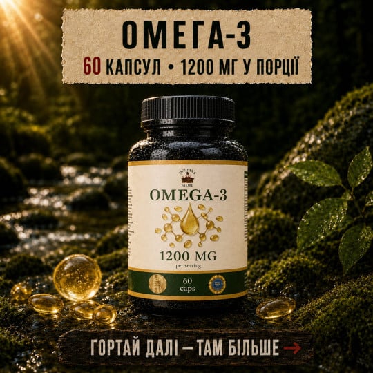 Омега 3 - Поліненасичені жирні кислоти 60 капсул по 500мг