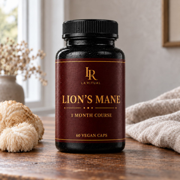 Lion’s Mane in capsules - 60 capsules of 500 mg: 2 in 1