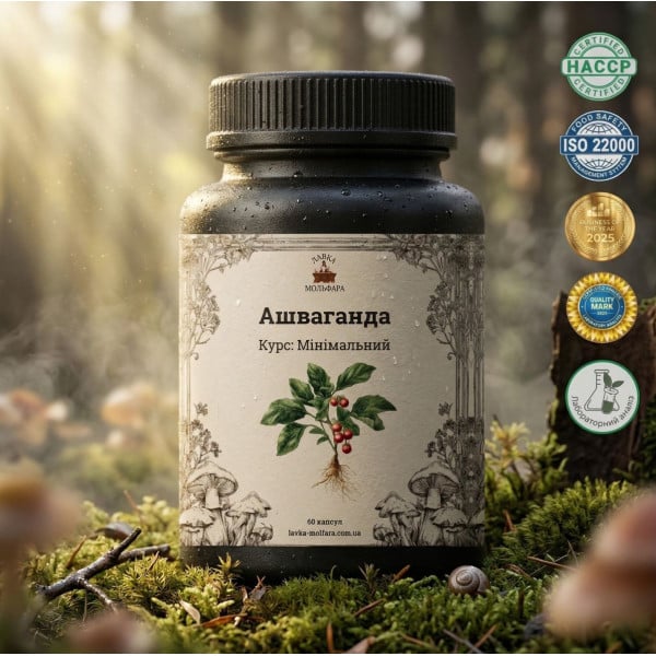 Ашваганда (Ashwagandha) — 60 капсул по 500мг