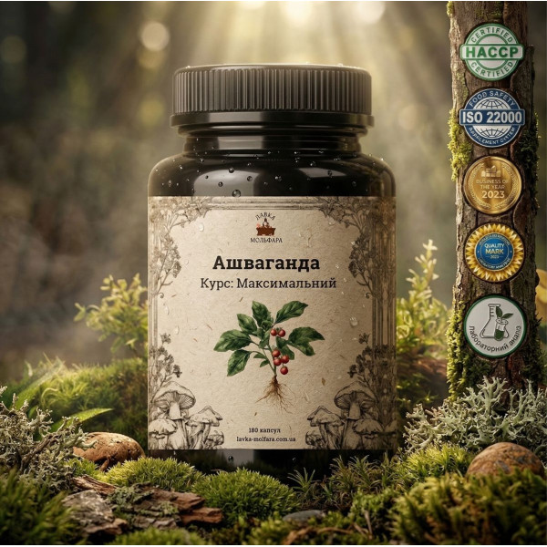 Ашваганда (Ashwagandha) - 180 капсул по 500мг