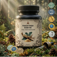 Ашваганда KSM-66 (Ashwagandha KSM-66) - 180 капсул по 500мг