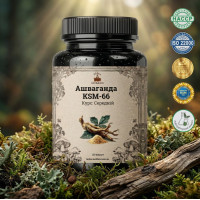 Ашваганда KSM-66 (Ashwagandha KSM-66) - 120 капсул по 500мг