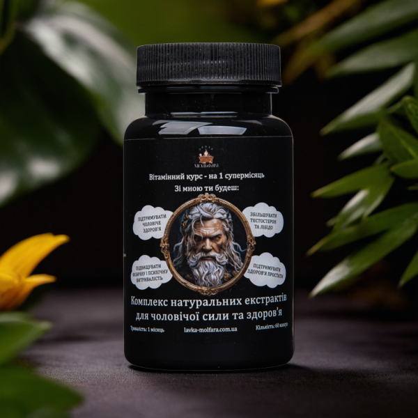A complex of natural extracts for male potency and health -  60 capsules.