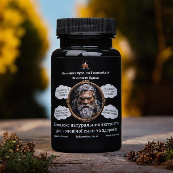A complex of natural extracts for male potency and health -  60 capsules.