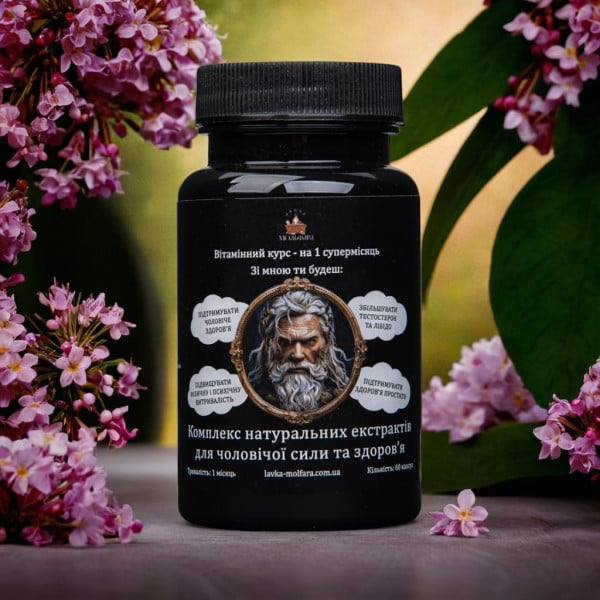A complex of natural extracts for male potency and health -  60 capsules.
