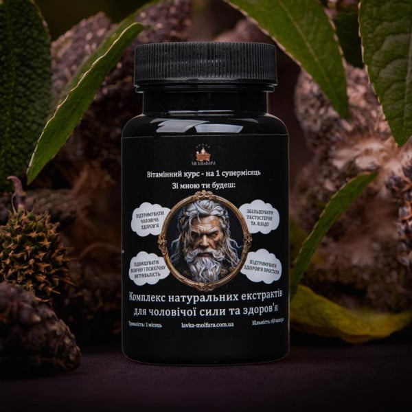 A complex of natural extracts for male potency and health -  60 capsules.