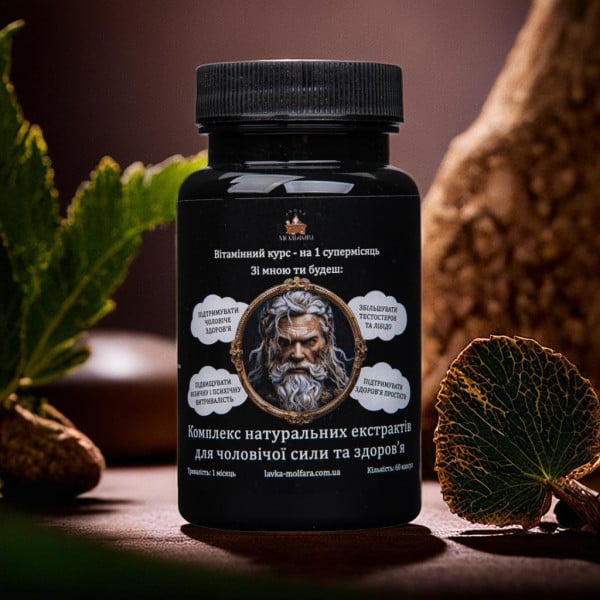 A complex of natural extracts for male potency and health -  60 capsules.