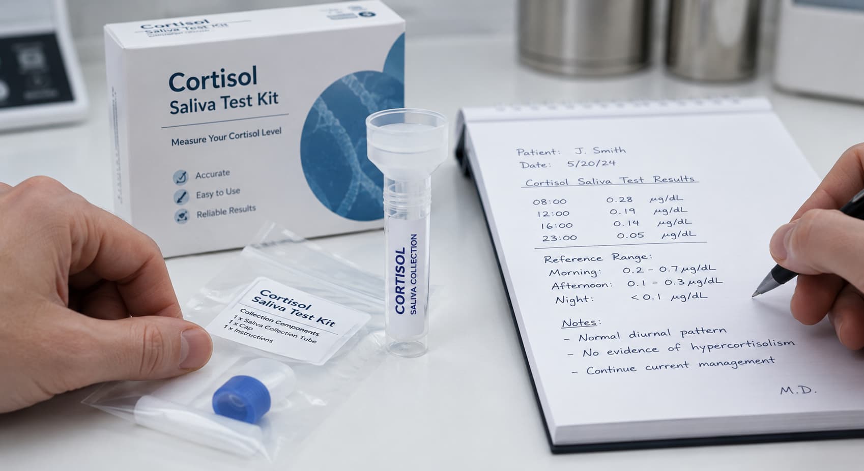 cortisol test diagnosis saliva test
